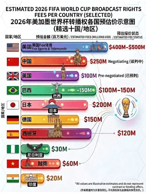 2026美加墨世界杯遇转播困境？国际足联将派秘书长级高管访华