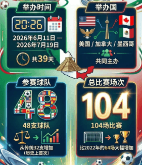 一文了解2026美加墨世界杯：三国联办+首次扩军，开启足球新纪元
